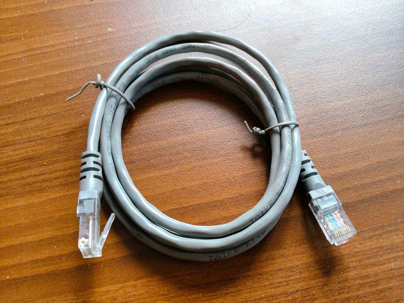 RJ45 male connectors on both ends