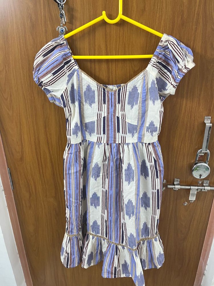 Bohemian Print Short Dress