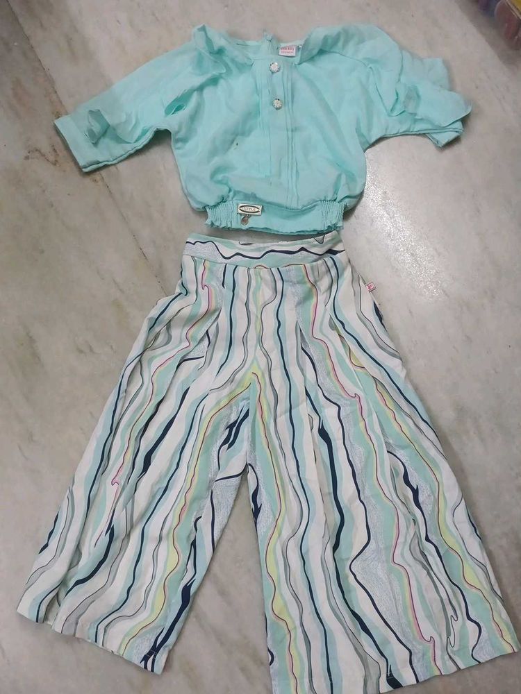 Girls' Top &amp; Palazzo Set