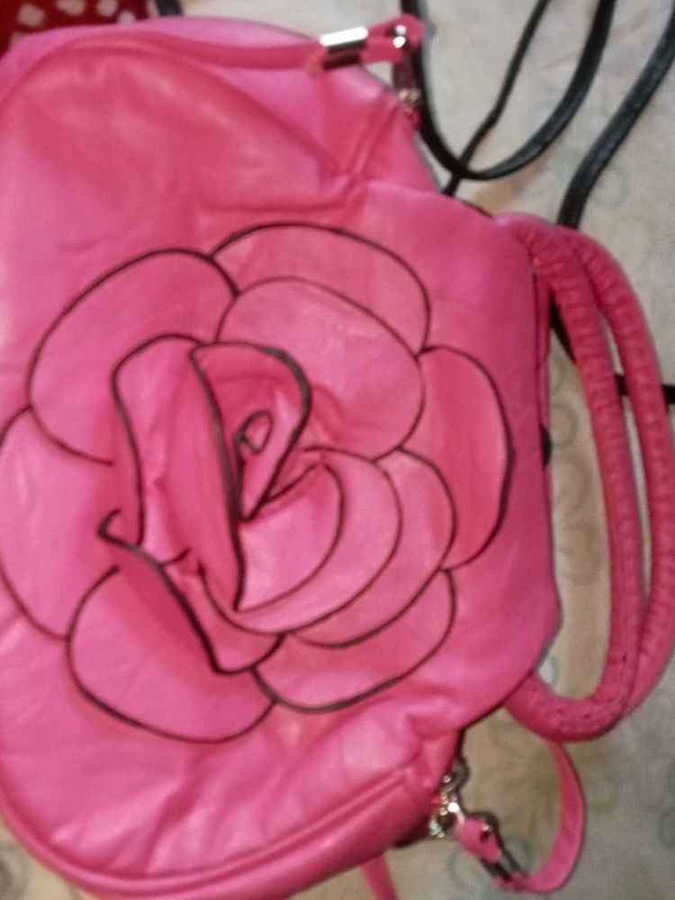 Cute Rose Embellished Handbags