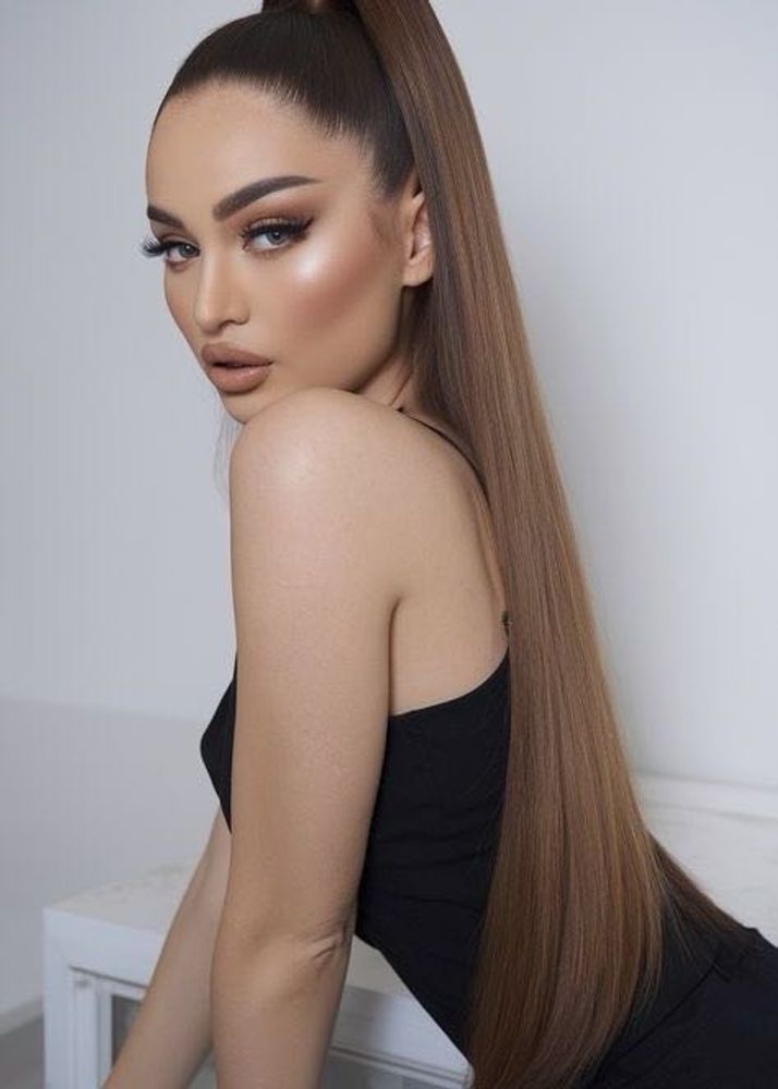 brown hair extensions