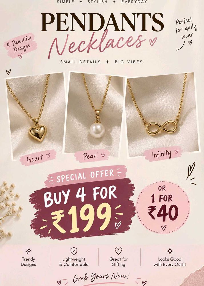 Elegant Pendant Necklaces