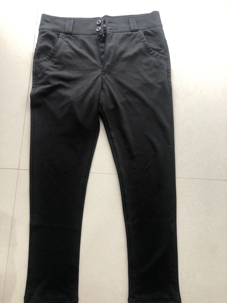 Classic Black Straight Leg Pants