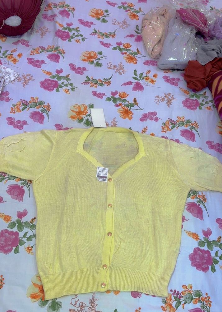 Cute Yellow Cardigan🌷