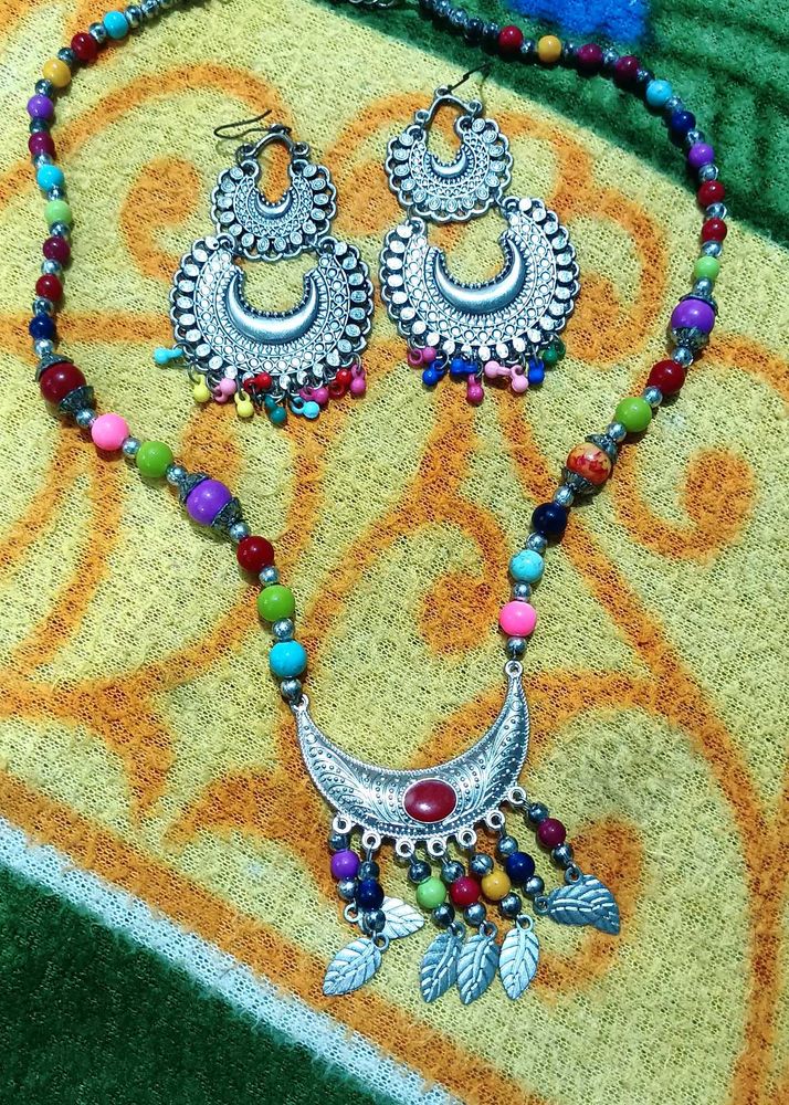Boho Necklace &amp; Earring Set