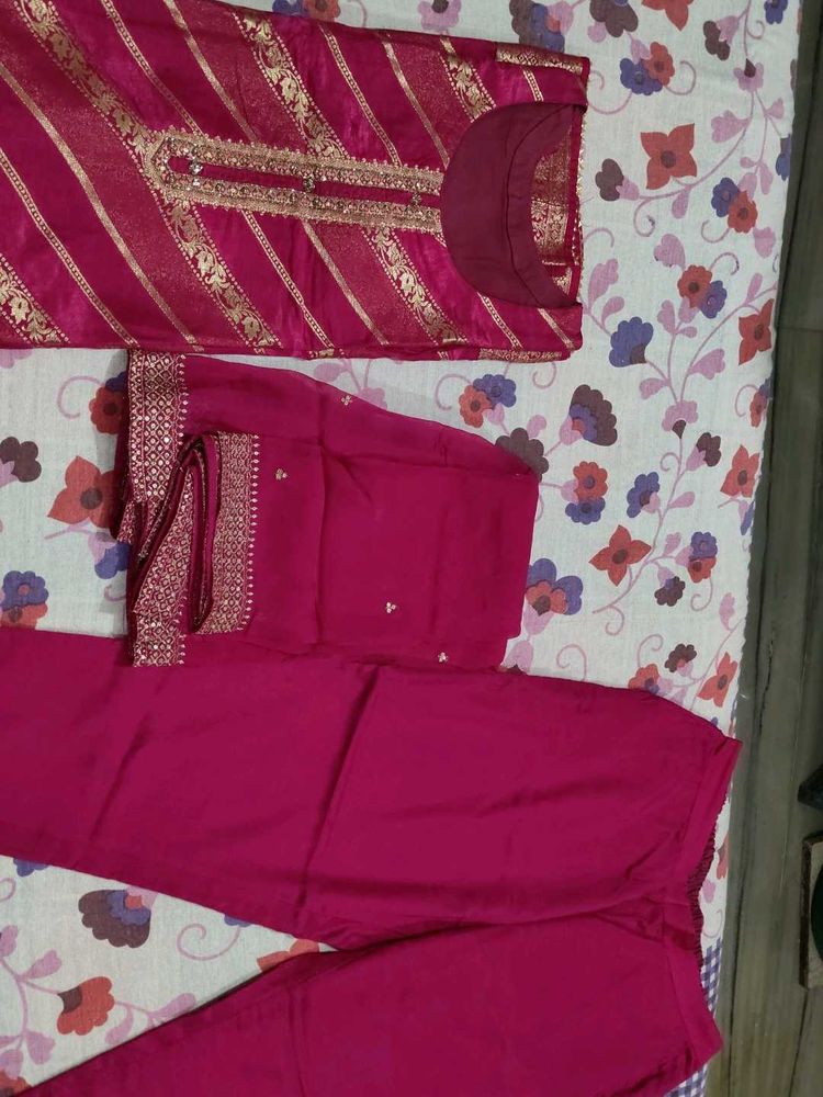 Elegant Pink Kurta Set with dupatta