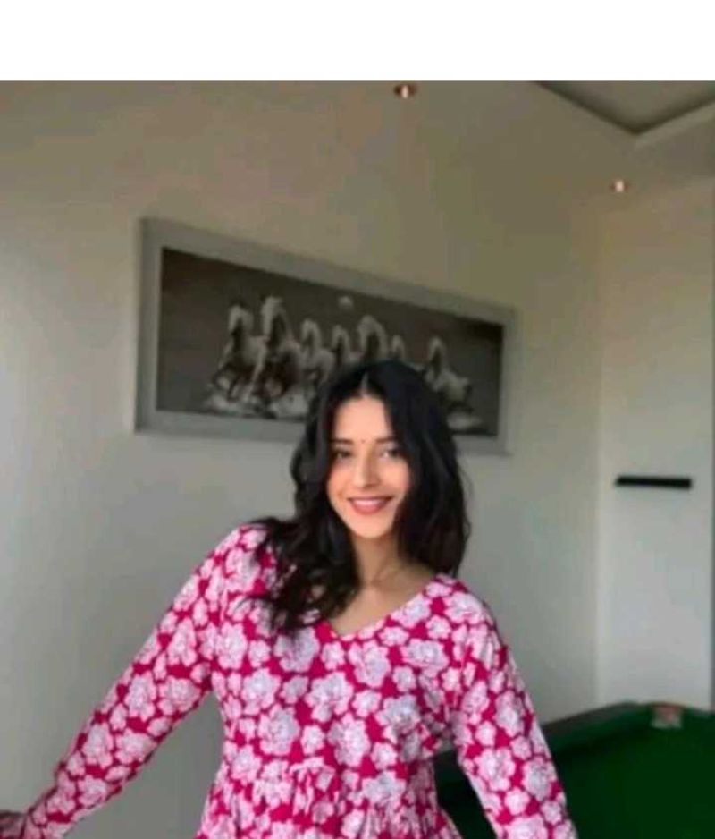 Chic Floral Print Kurta