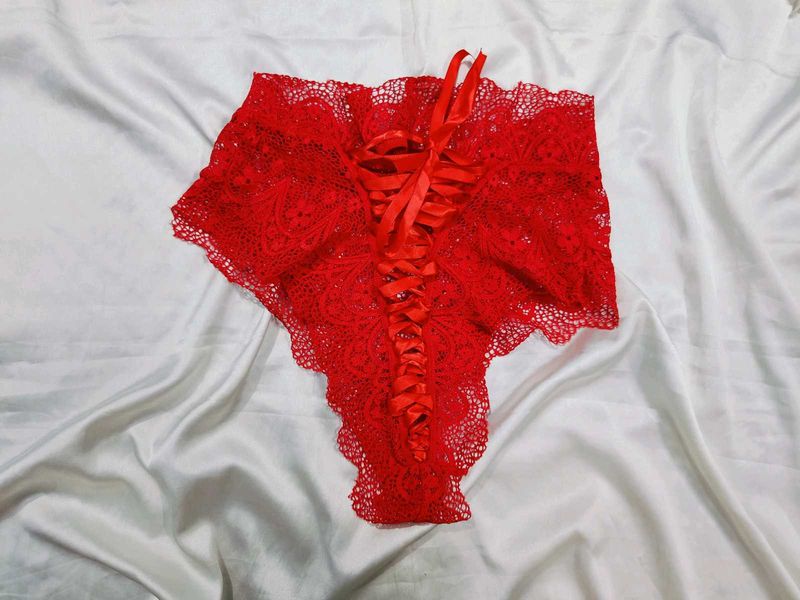 🇳🇿💫🎀Red Lace Corset Briefs