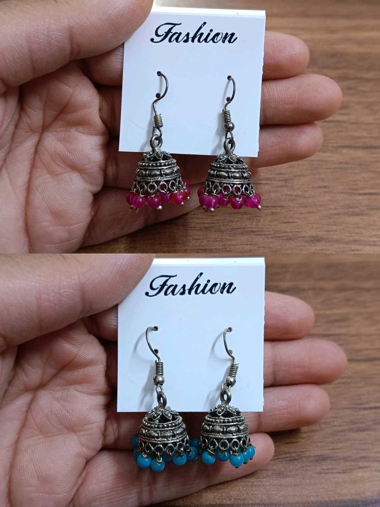 Ethnic Jhumka Earrings pack of 2