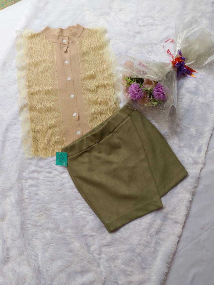 💋Cute Outfit Set: Top &amp; Skirt💕