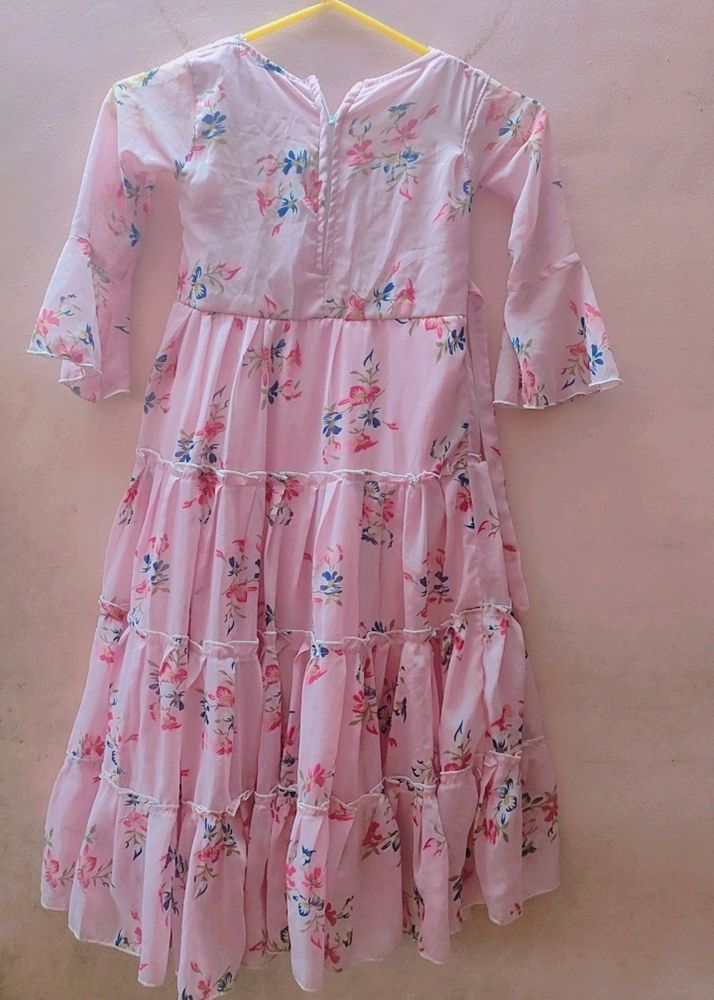 Pink Gown Georgette