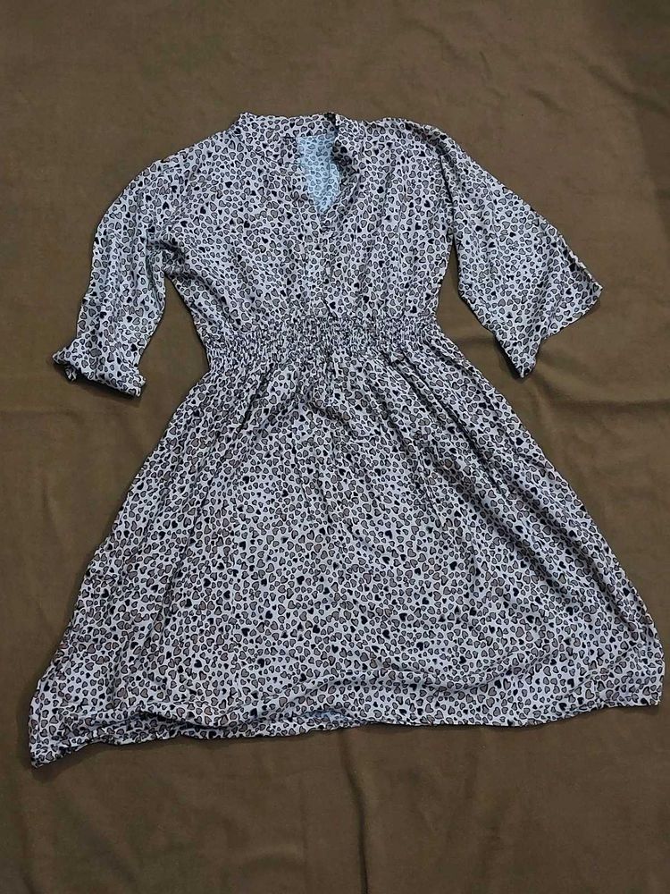 Chic Printed A-Line Dress