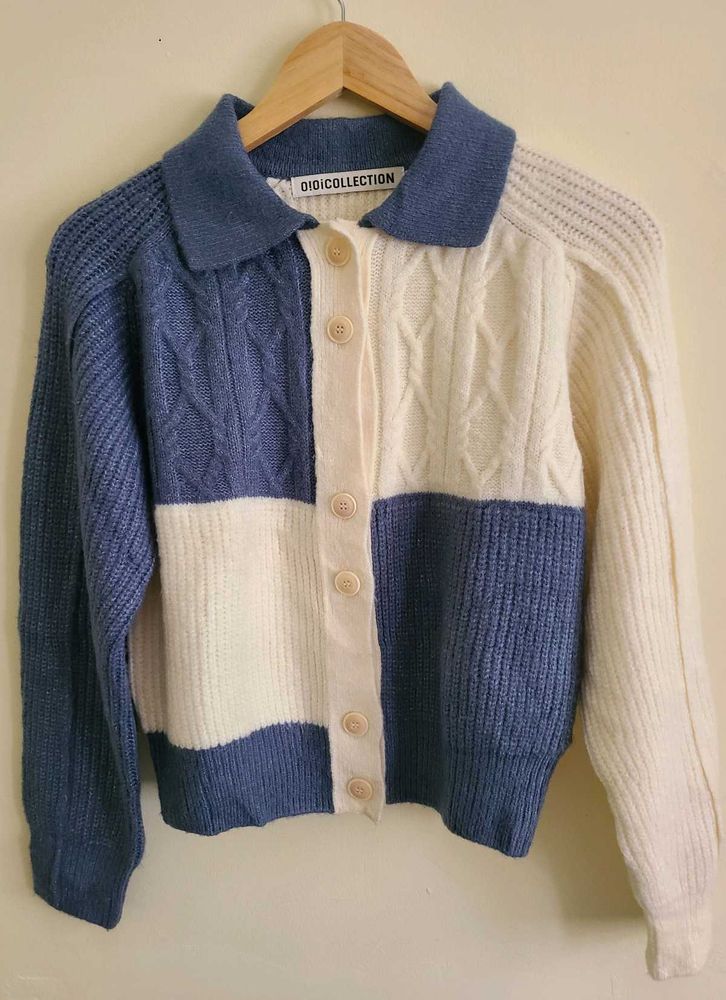 (O!OiCollection) Cable-Knit Collar Cardigan 🧶✨