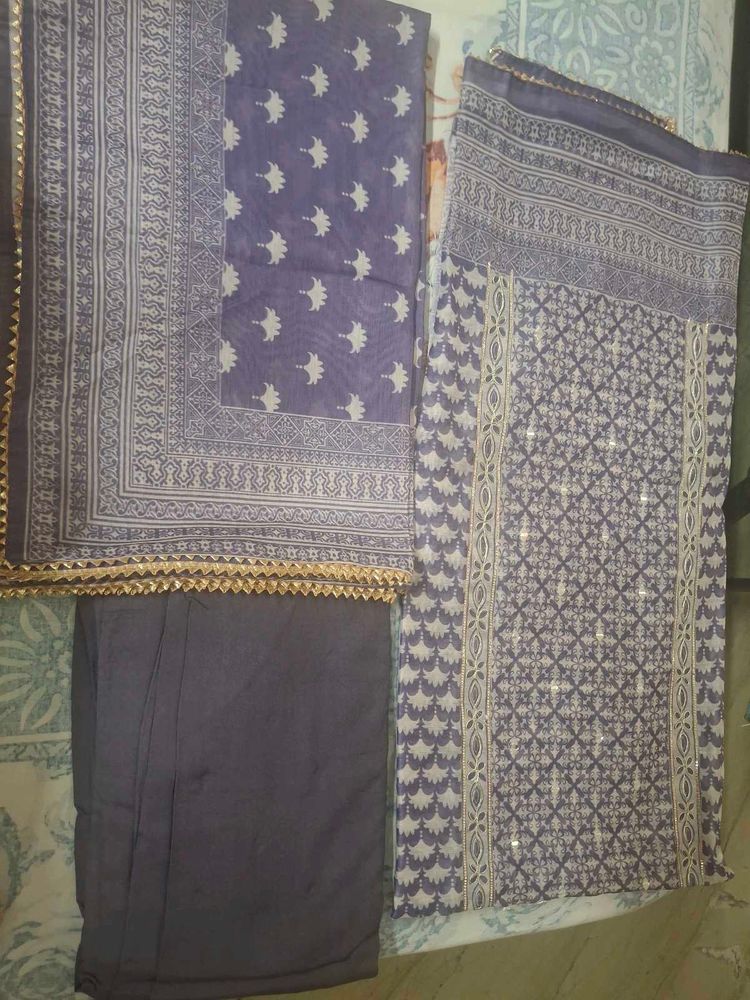Unstitched Beautiful Ethnic Kurta Set