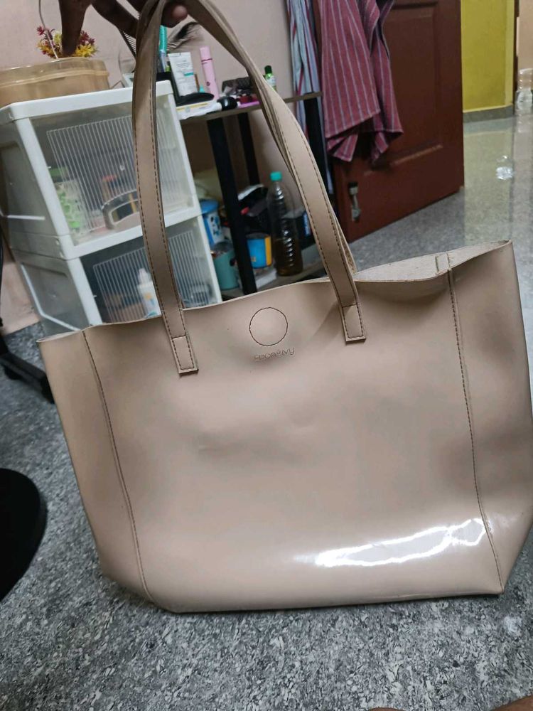 Beige Tote Bag
