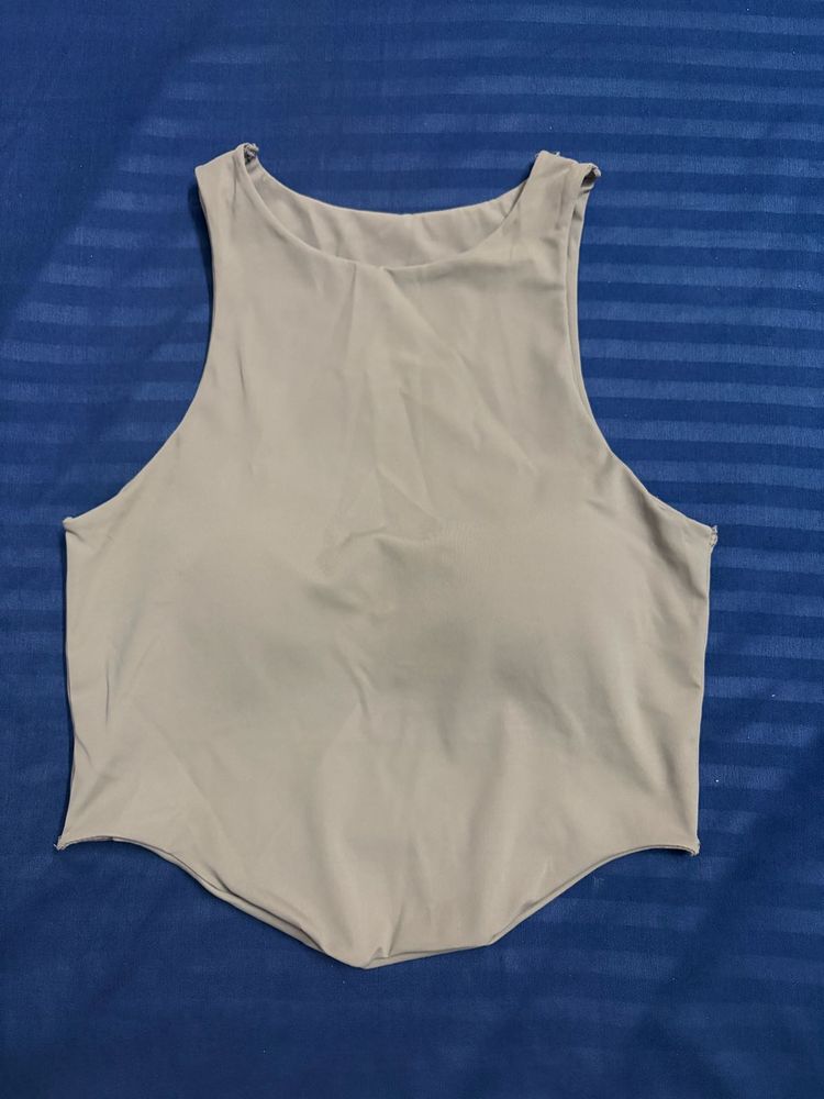 Beige Tank Top padded