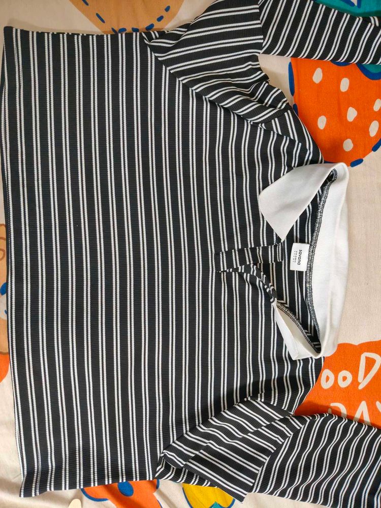 crop oversized tshirt from savana