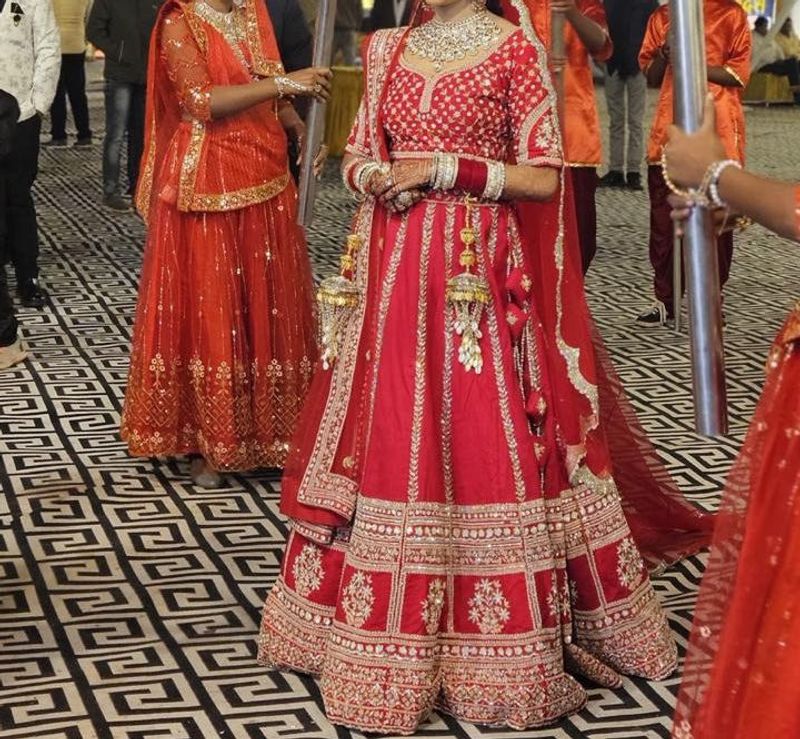 Red Bridal Lehenga