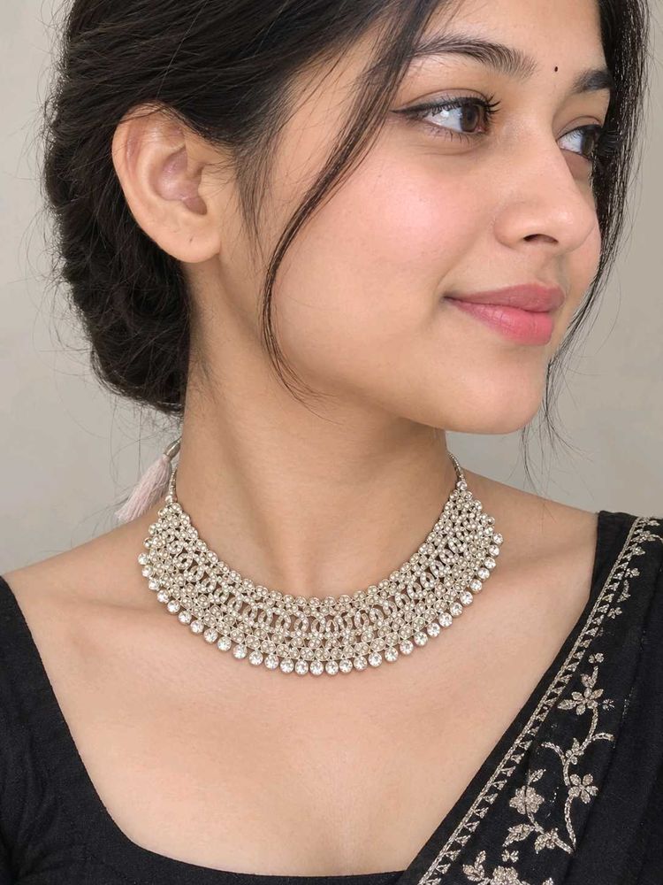Sparkling Rhinestone Choker Necklace