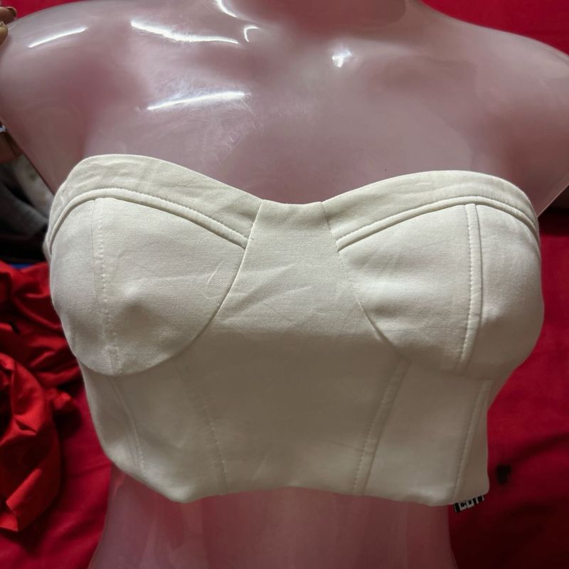 Strapless Bandeau Crop Top