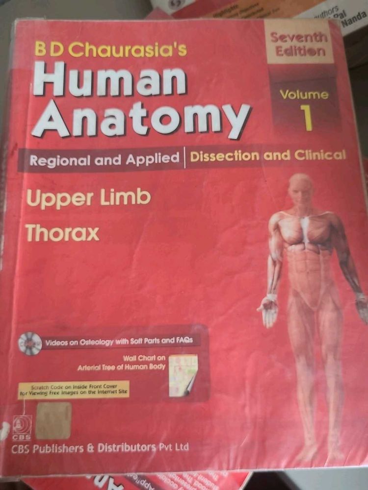BD Chaurasia Anatomy textbooks volumes 1 2 3 4