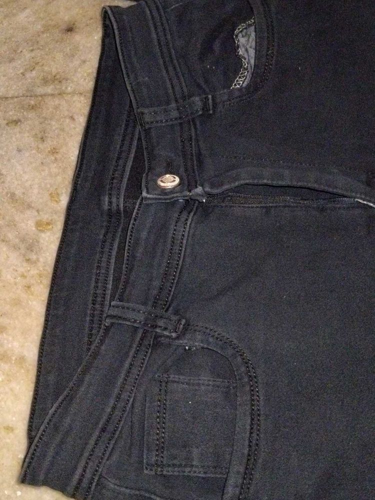 Classic Black Denim Jeans