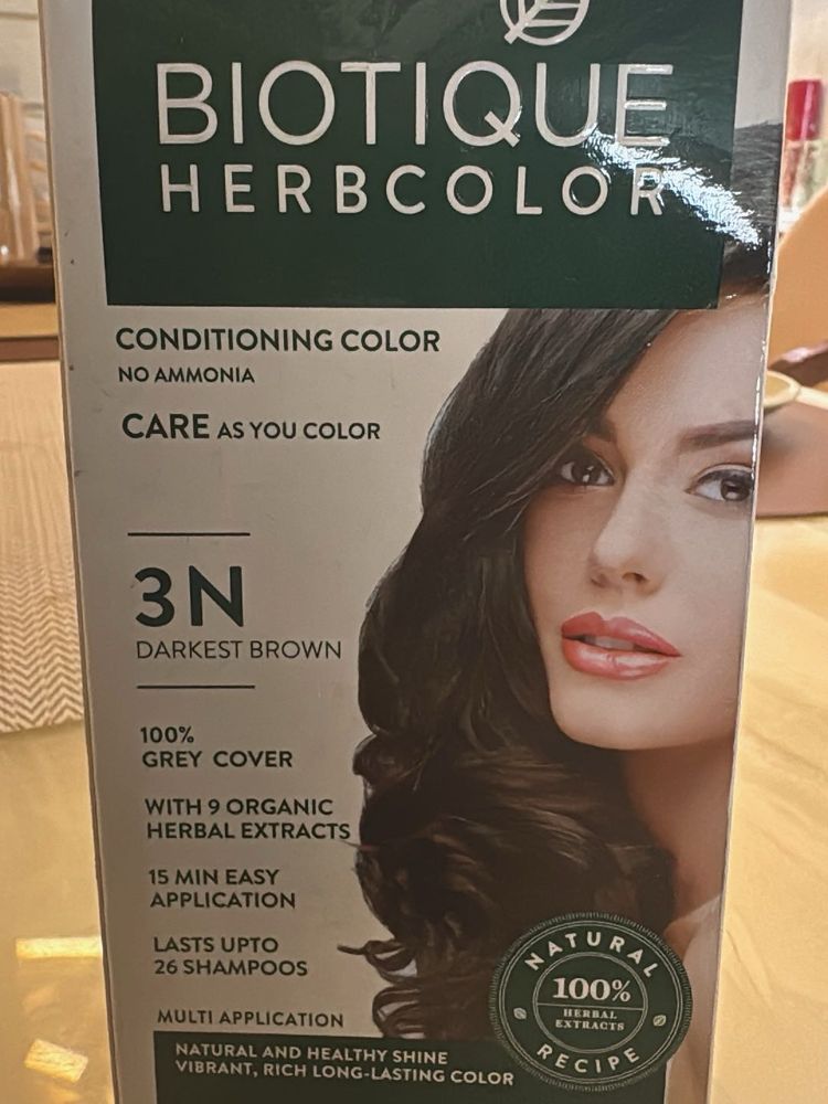 Biotique Herbcolor - Darkest Brown ( New )