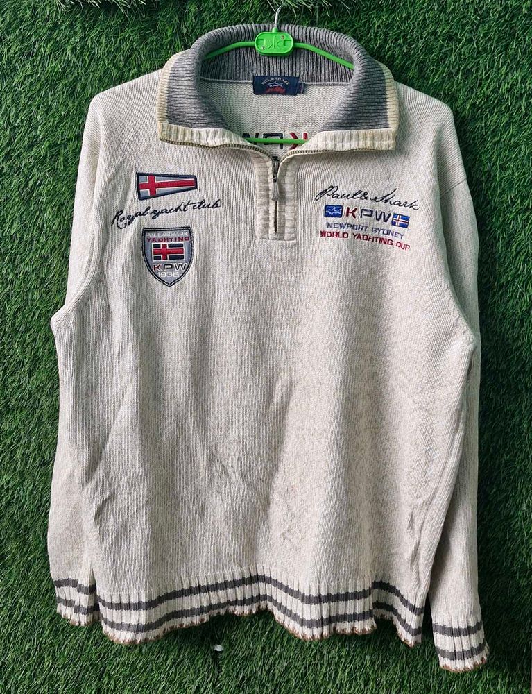 HALF ZIP UP SWEATER
