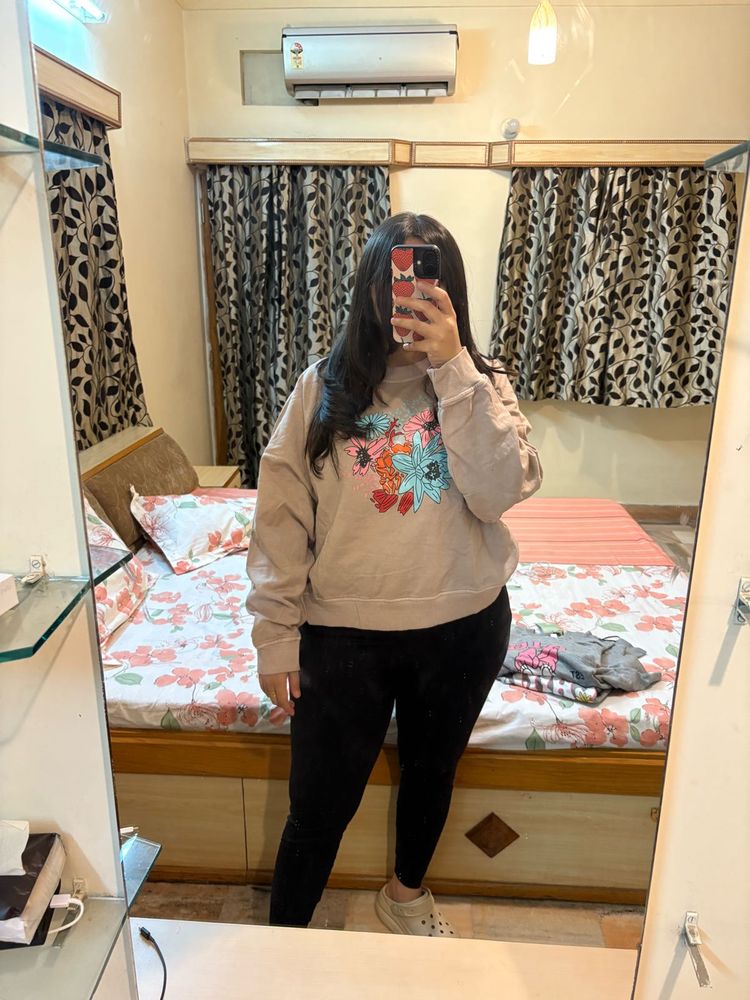 Cute Floral Sweatshirt