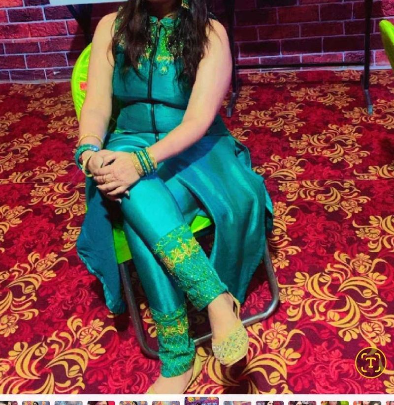 Beautifull Ethnic Party Wear Kurta Set With Dupata