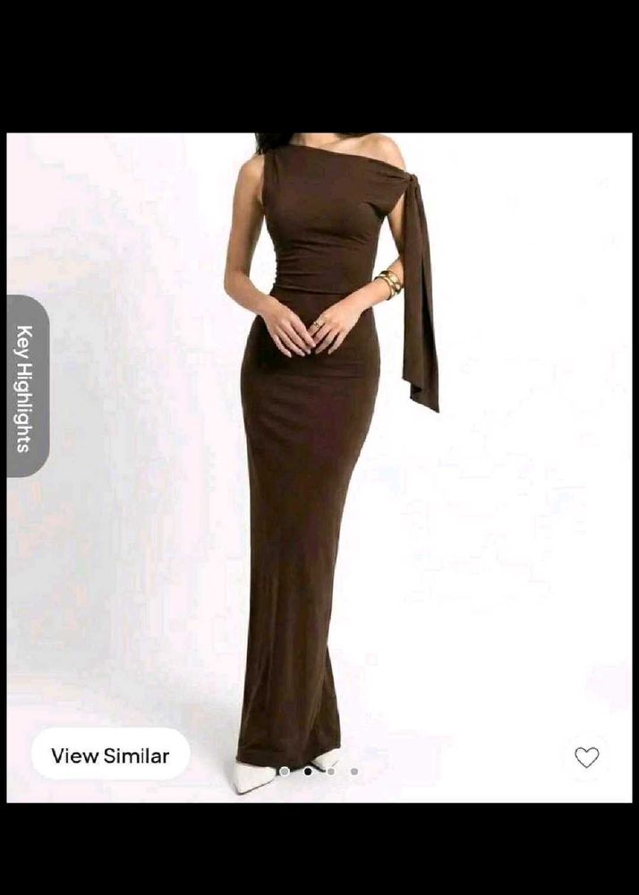 Elegant One-Shoulder Maxi Dress
