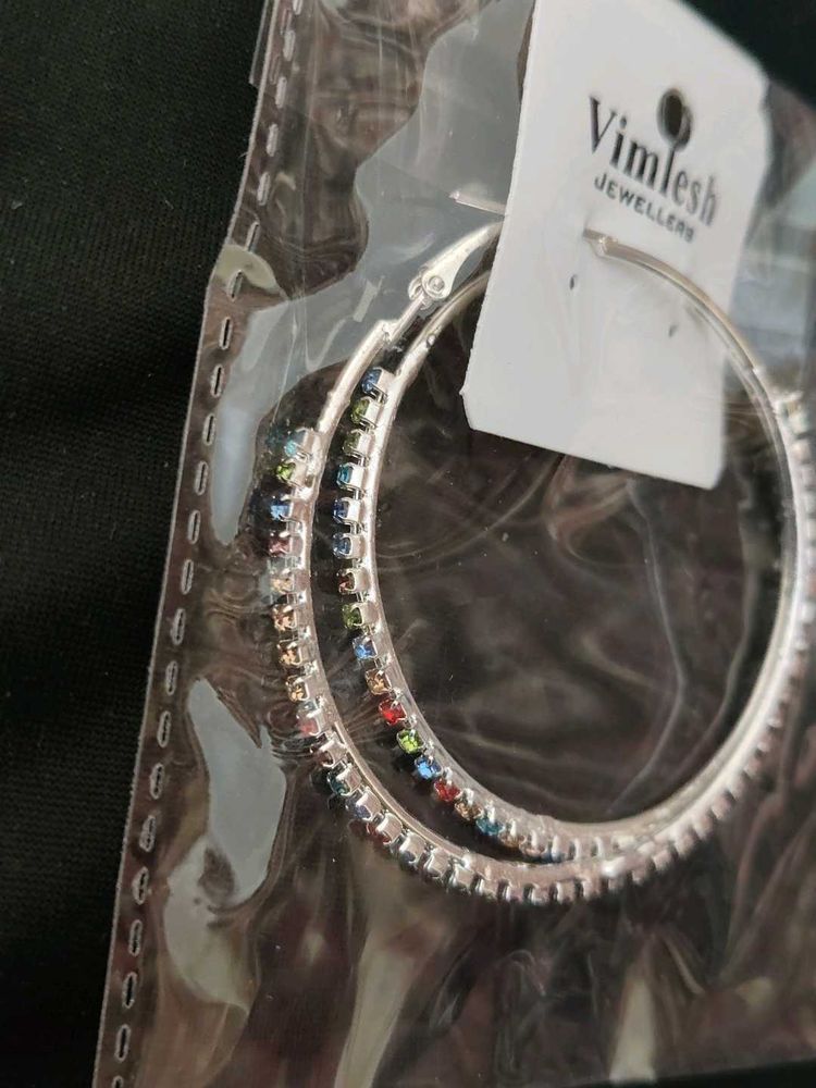 Sparkling Hoop Earrings