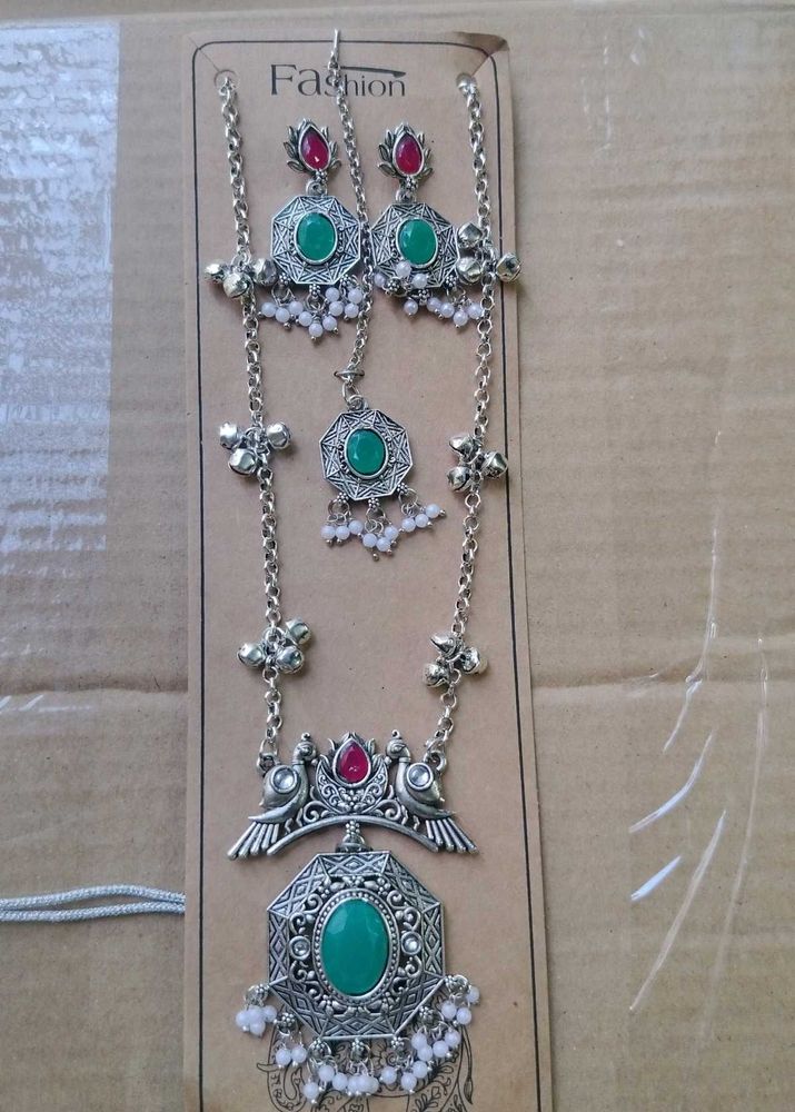 Antique Oxidized Silver Jewelry Set