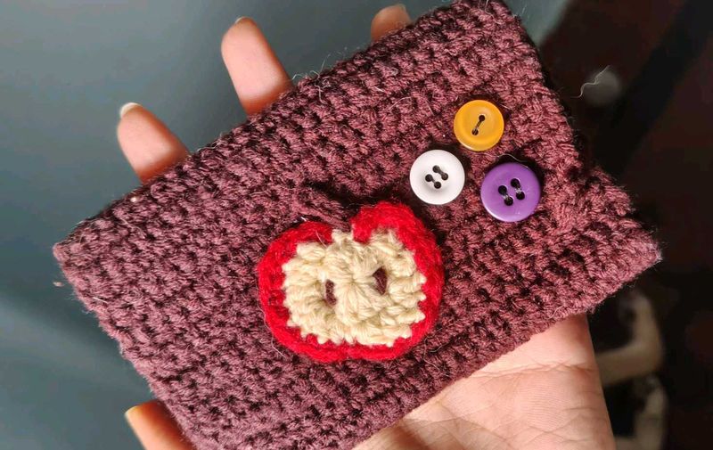 Crocheted Apple Wallet 🍎