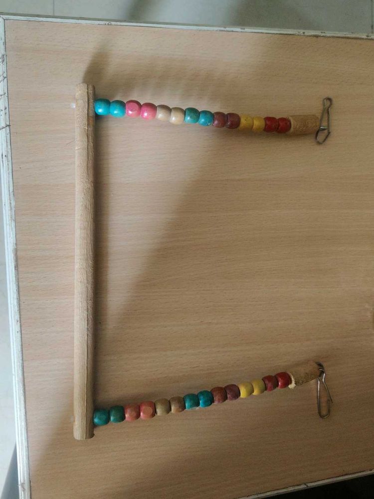 Vintage Beaded Swing For Small Birds