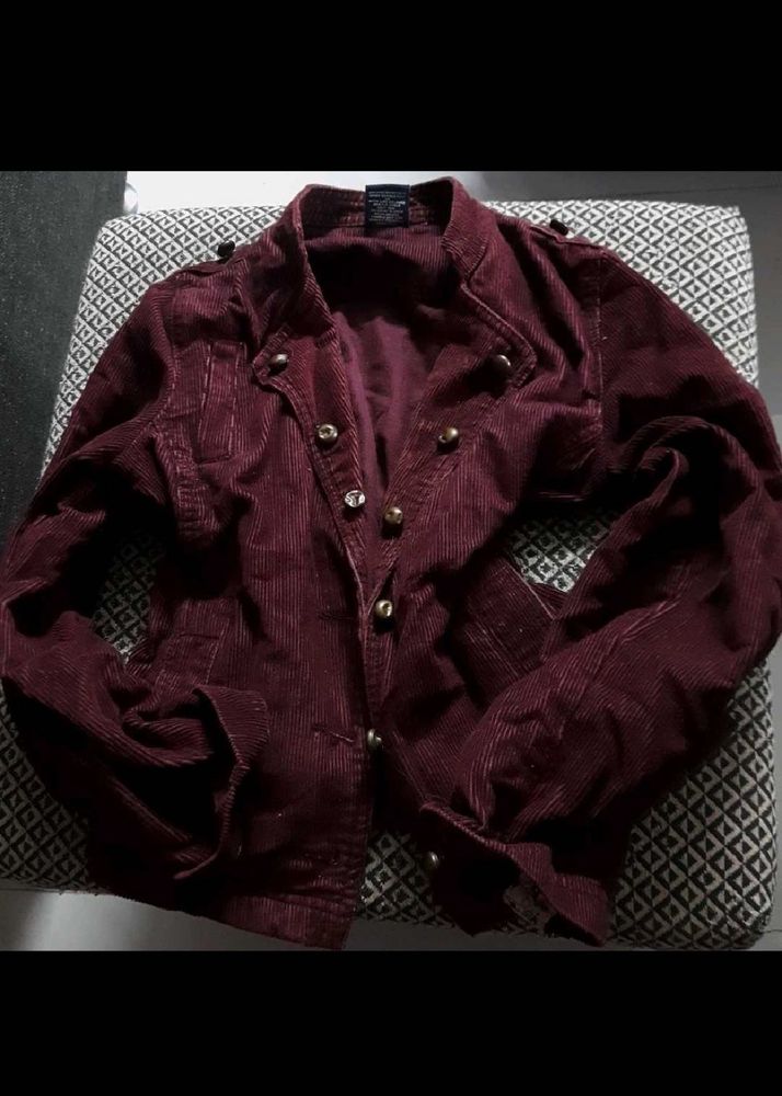 Y2k Burgundy Jacket