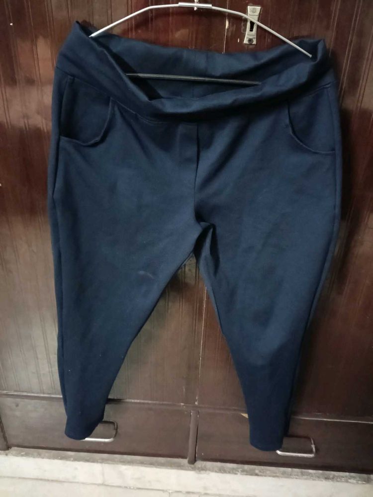 Comfy Blue Casual Pants