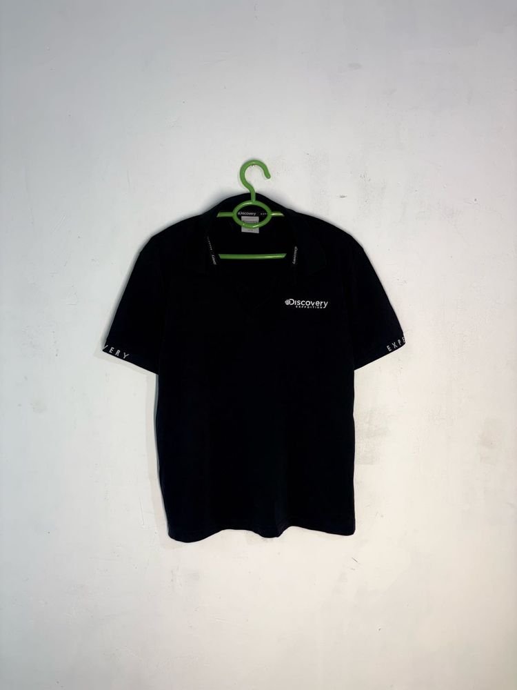 Discovery Channel Black Polo T-Shirt