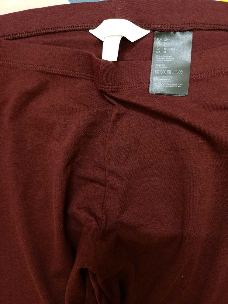 New H&amp;M Maroon Leggings