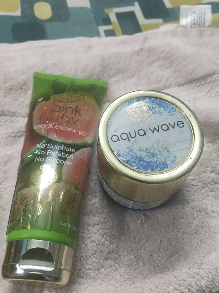 shower gel and bath salt from Body Cupid