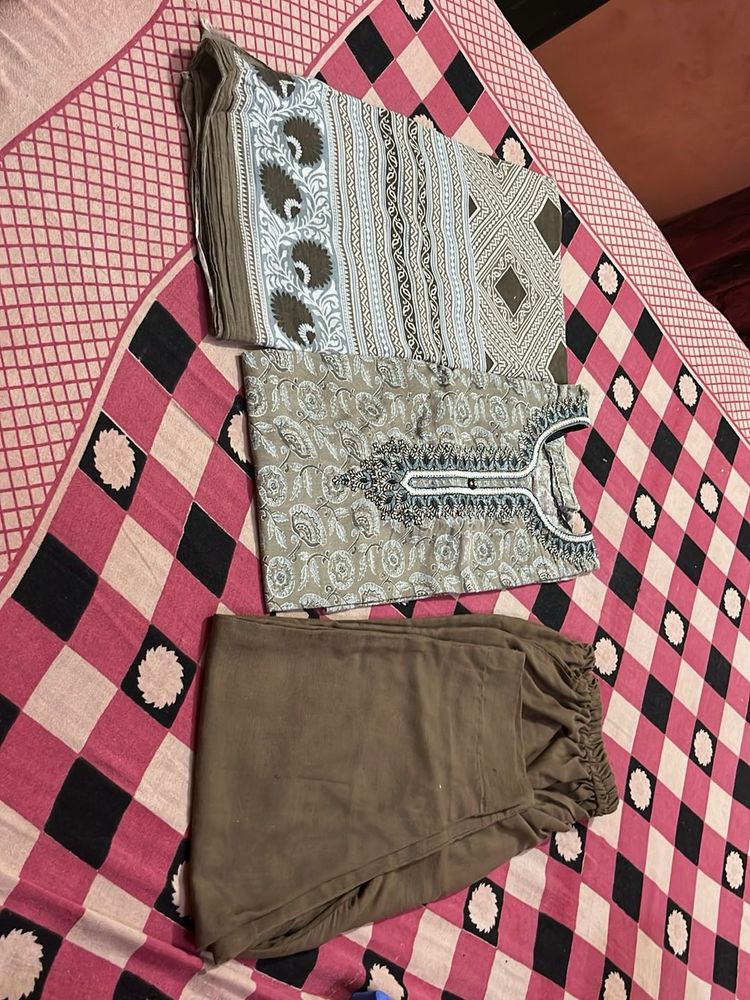 Stylish Printed Cotton Kurta Set