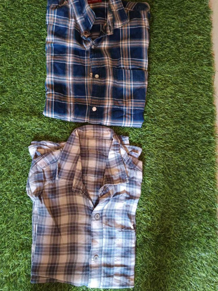 Men's Plaid Button-Down Shirts (Set of 2)