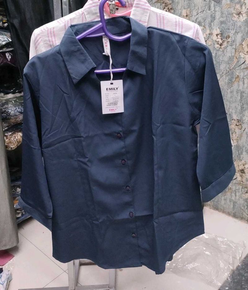 Elegant Navy Blue Shirt