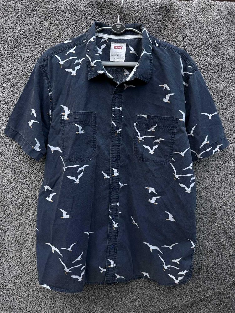 Levi's Bird Print Short Sleeve Shirt