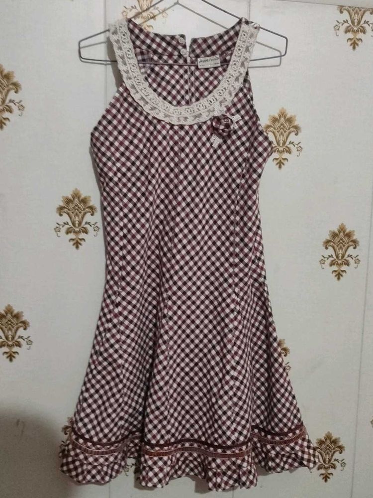 Cute Gingham Mini Dress
