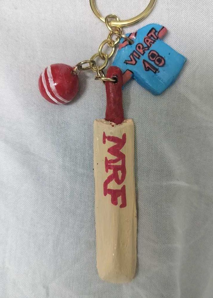 Cricket Bat &amp; Jersey Keychain