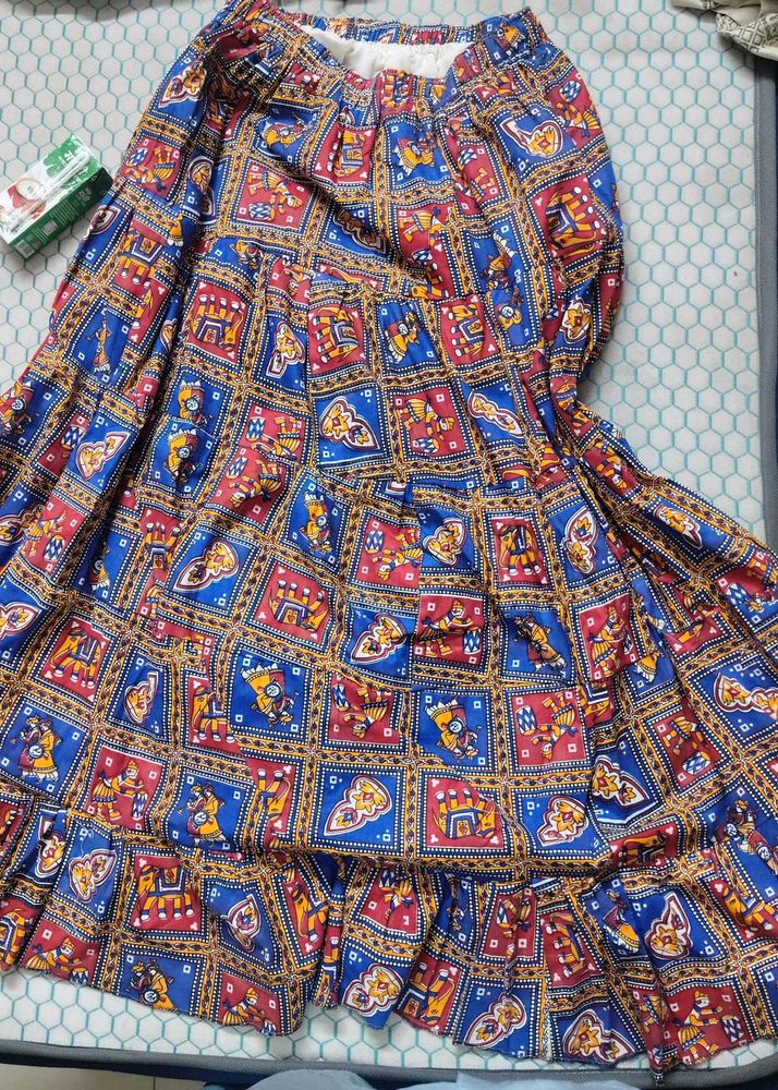 Bohemian Print Maxi Skirt