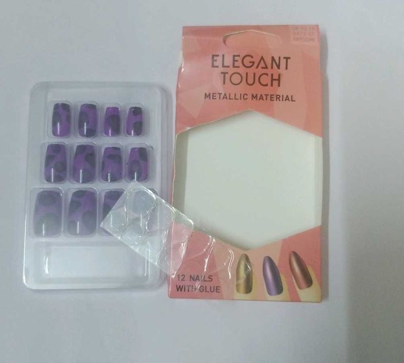 Elegant Touch Metallic Press-On Nails