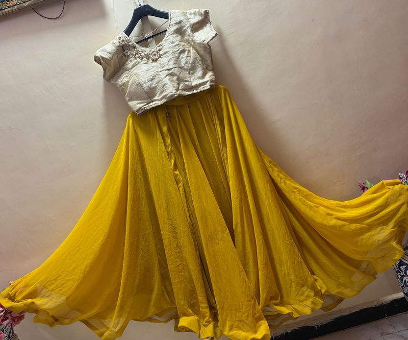 Vibrant Yellow Lehenga Choli
