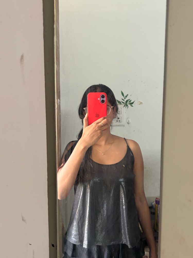 Sparkly Black Cami Top